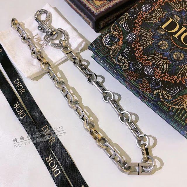 Dior飾品 迪奧經典熱銷款D家鏈條鑰匙項鏈 中古風系列  zgd1082